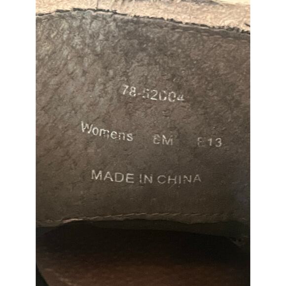 Women's JOHNSTON & MURPHY Pony Hair Cheetah print Ankle Booties Boots Sz 8M - Picture 7 of 9